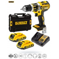 Wkrętarka 18V DCD795D2 udar 2x2Ah DeWALT + GRATIS