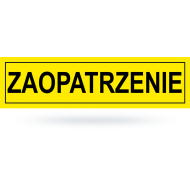 Tab: ZAOPATRZENIE         10x25 cm    ZI-19