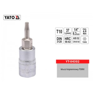 Klucz trzpieniowy TORX 1/4"...