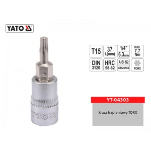 Klucz trzpieniowy TORX 1/4"...