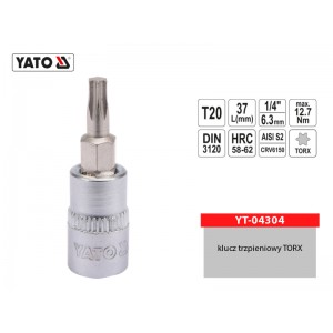 Klucz trzpieniowy TORX 1/4"...