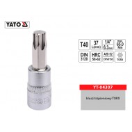 Klucz trzpieniowy TORX 1/4" T40  L- 37mm