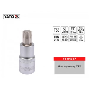 Klucz trzpieniowy TORX 1/2"...