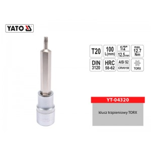 Klucz trzpieniowy TORX 1/2"...