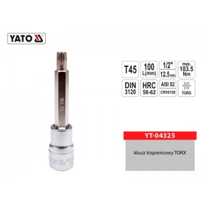 Klucz trzpieniowy TORX 1/2"...