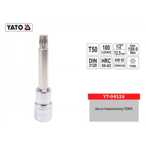 Klucz trzpieniowy TORX 1/2"...