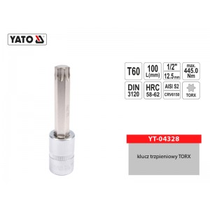 Klucz trzpieniowy TORX 1/2"...