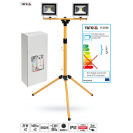 Reflektor diodowy na statywie 2x20W