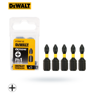 Końcówka śru Ph1 x 25mm udar 5szt  DEWALT TORSION