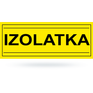 Tab: IZOLATKA zółto czarna         12x22 cm