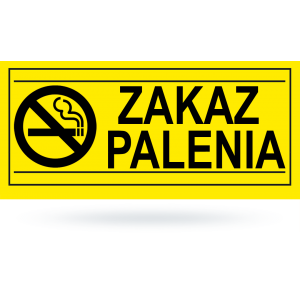 Tab: Zakaz palenia   żółto...