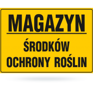 Tab: Magazyn środki ochrony roślin żół-cza 20x33cm