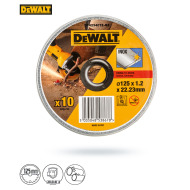 Tarcza 125x1,2 DEWALT DT42340TZ do metalu INOX