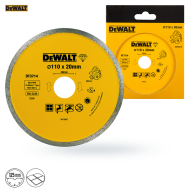 Tarcza diamentowa 110x1,6x5 DEWALT DT3714 pełna