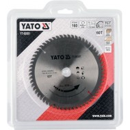 Tarcza YATO YT-60781 do drewna z widią 160x60Tx20