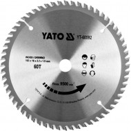 Tarcza YATO YT-60592 do drewna TCT 165x60Tx16mm