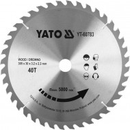 Tarcza YATO YT-60783 do drewna z widią 305x40Tx30