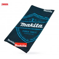 Szal - komin czarny z grafiką i logo MAKITA R-0342