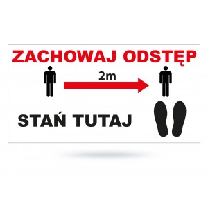 Tab: Znak podłogowy - Stań...