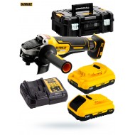 Szlifierka 125/18V 2x 3Ah TSTAK BRUSHLESS DeWalt