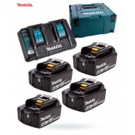 Ładowarka DC18RD +4aku BL1860B 6Ah MAKPAC 3 MAKITA