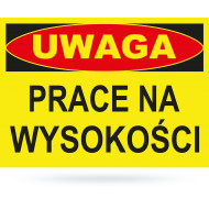 Tab: Uwaga! Prace na wysokości       BTO-7 25x35cm