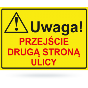 Tab: Uwaga! przejście drugą...