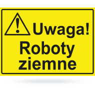 Tab: Uwaga! Roboty ziemne          BTO-34  25x35cm