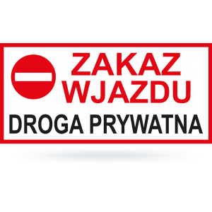 Tab: Zakaz wjazdu droga...