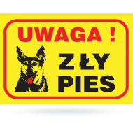 Tabl  UWAGA ZŁY PIES  130x190  (5)