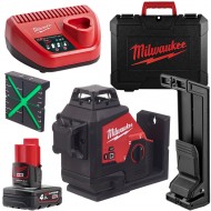 LASER KRZYŻOWY ZIELONY 3-PŁ Milwaukee M12 3PL-401C