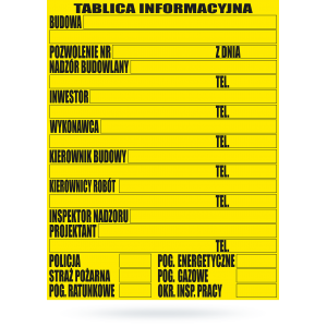 Tablica informacja...