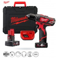 Wkrętarka Milwaukee M12 BDD-402C 12V 2x4Ah kufer