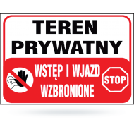 Tabl. Teren prywatny Wstęp i wjazd wzbronione  (5)