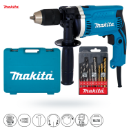 Wiertarka Makita HP1631K 710W udar walizka+wiertła