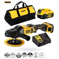 Polerka DeWalt DCM849P2 18V 180mm M14 2x5Ah Torba