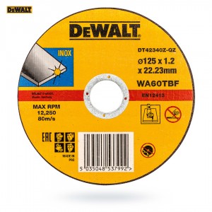 Tarcza 125x1,2 DEWALT DT42340Z do metalu INOX