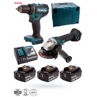 Zestaw COMBO Makita DLX2284J1 wkrętarka+szlifierka